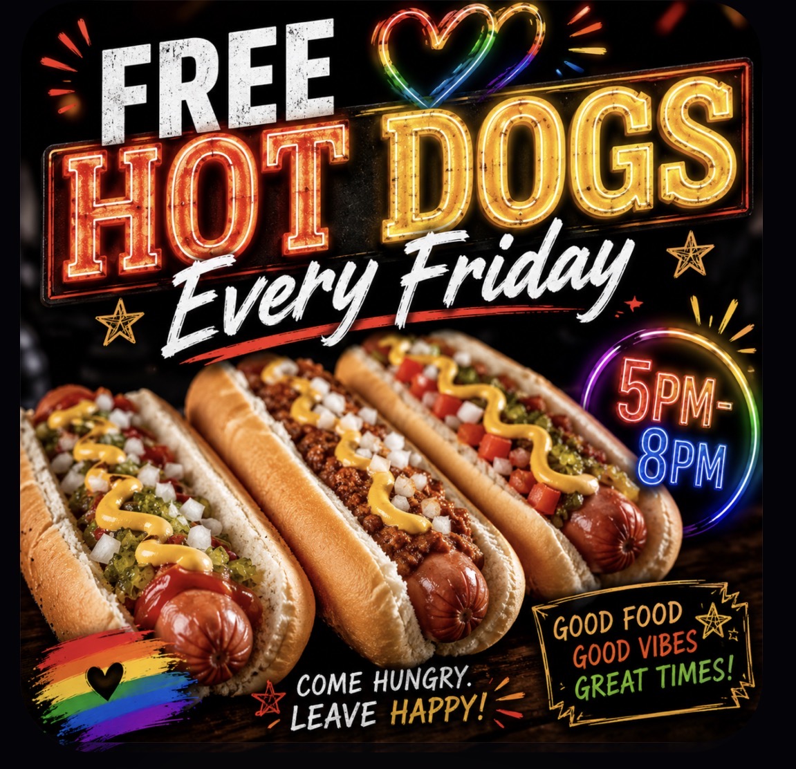 Free Hot Dogs on Friday